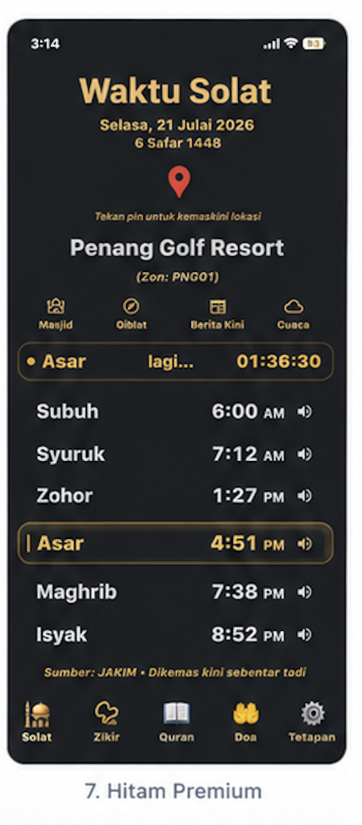 Tema Hitam Premium
